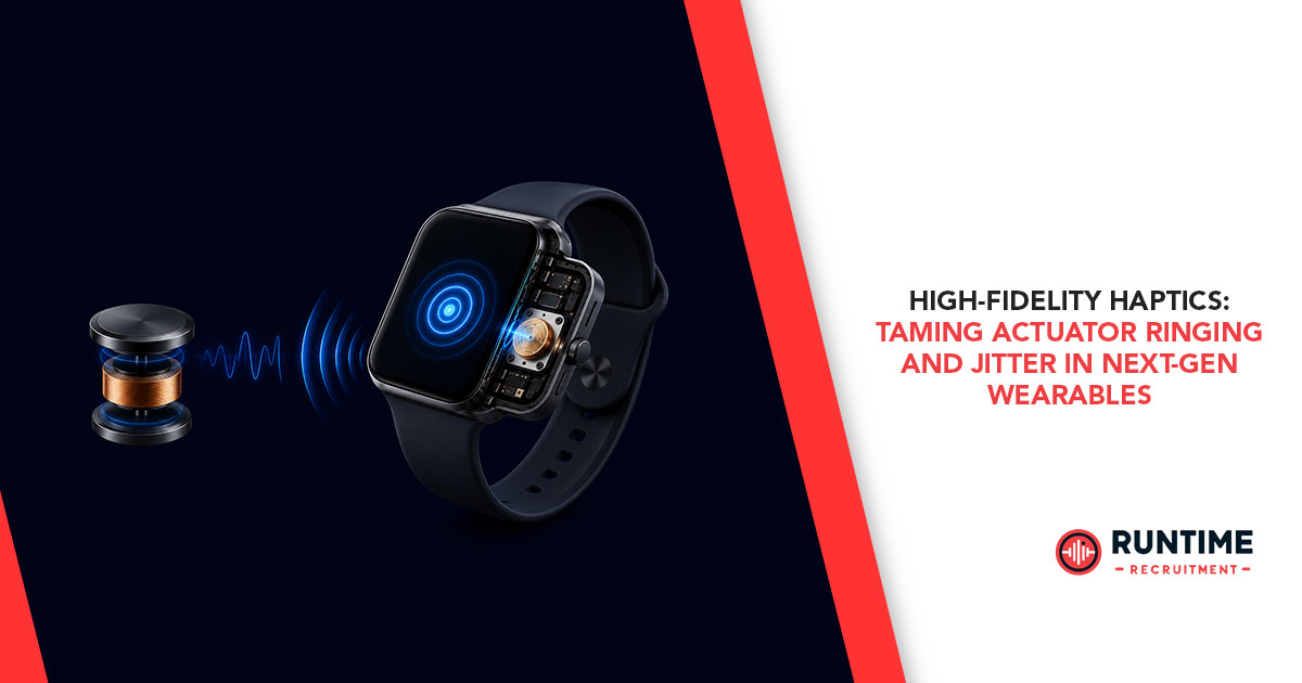 High-Fidelity Haptics: Taming Actuator Ringing and Jitter in Next-Gen Wearables