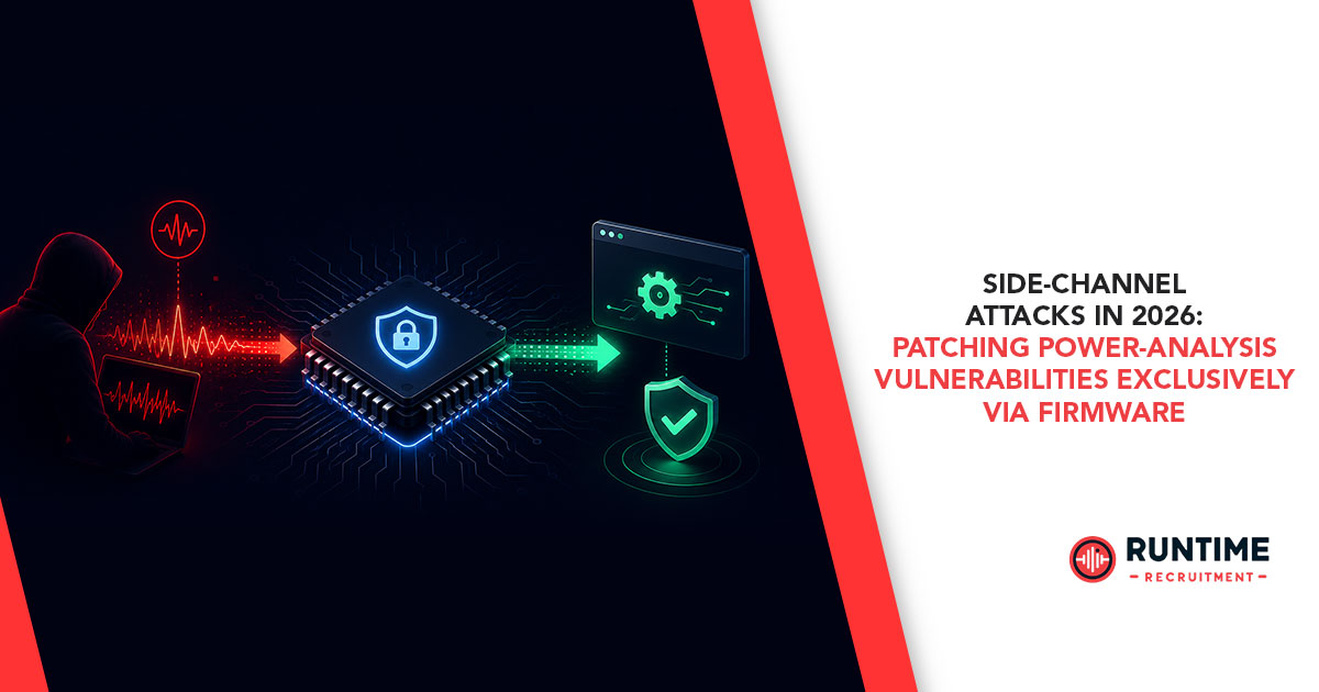 Side-Channel Attacks in 2026: Patching Power-Analysis Vulnerabilities Exclusively via Firmware 