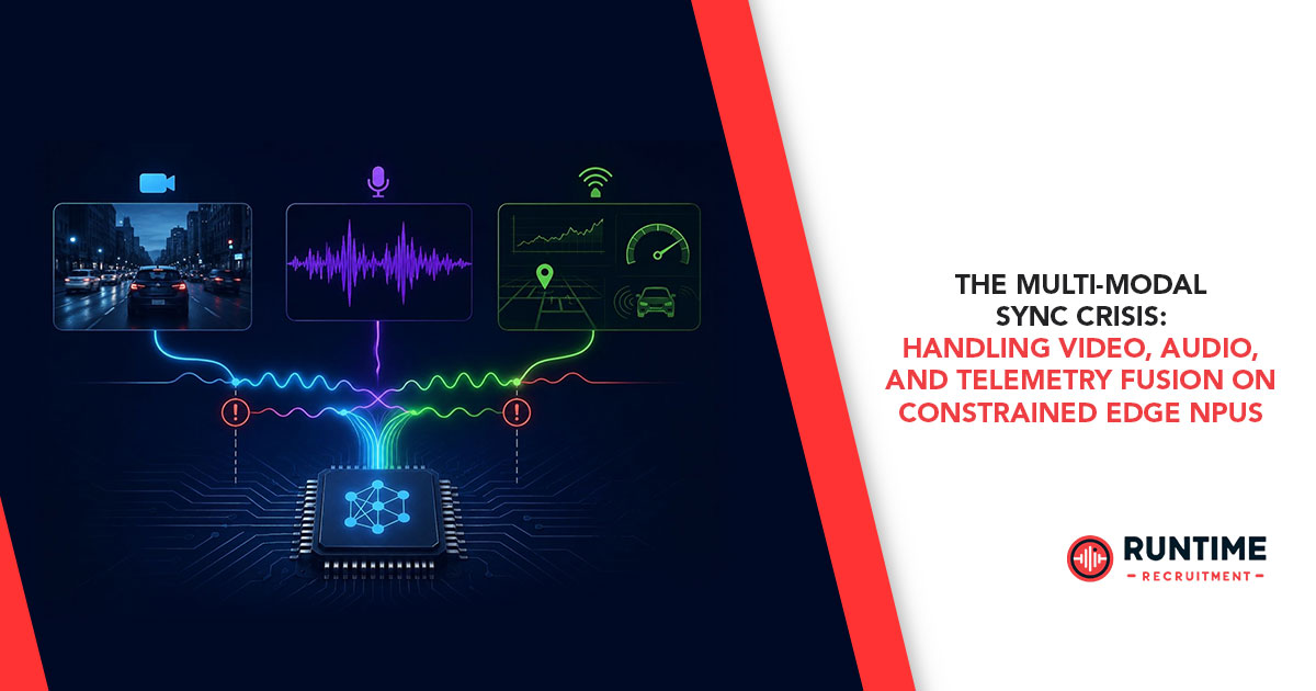 The Multi-Modal Sync Crisis: Handling Video, Audio, and Telemetry Fusion on Constrained Edge NPUs