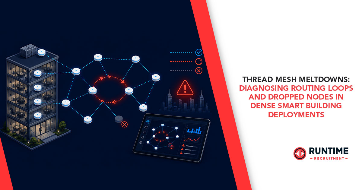 Thread Mesh Meltdowns: Diagnosing Routing Loops and Dropped Nodes in Dense Smart Building Deployments