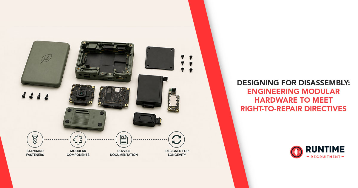 Designing for Disassembly: Engineering Modular Hardware to Meet Right-to-Repair Directives