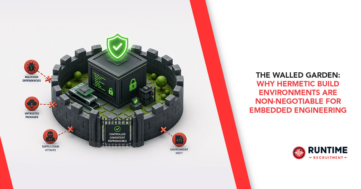 The Walled Garden: Why Hermetic Build Environments Are Non-Negotiable for Embedded Engineering