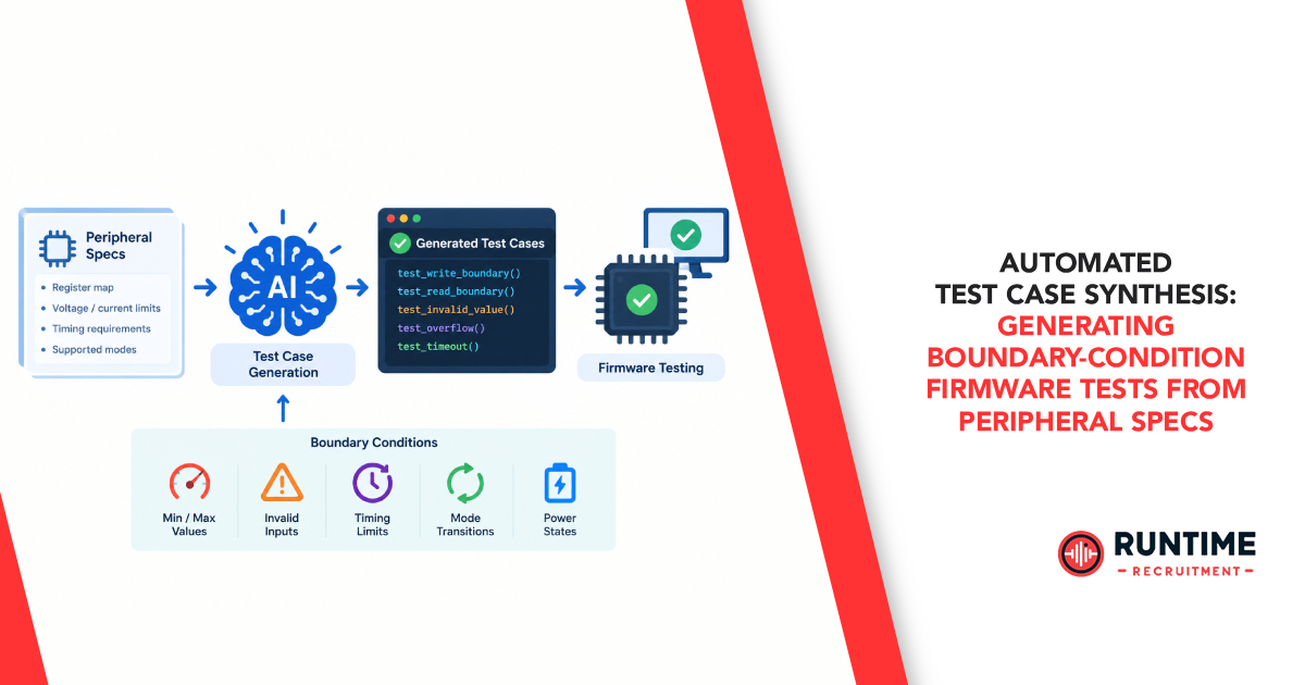 Automated Test Case Synthesis: Generating Boundary-Condition Firmware Tests from Peripheral Specs